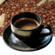 tasse cafe sur fond grain café - meilleur café neuilly-sur-seine